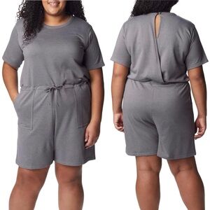 PLUS WOMENS ROMPER. SIZE 2X. COLUMBIA, DRAWSTRING WAIST, REGULAR FIT JUMPER.